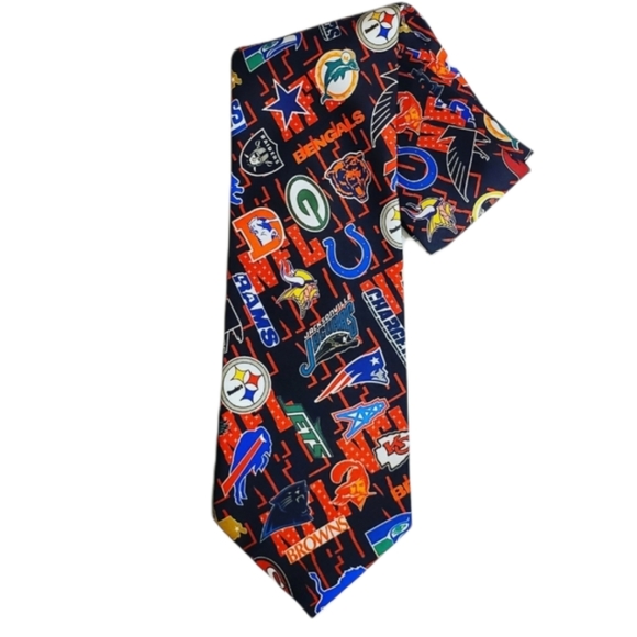 Ralph Marlin Other - Vintage! Ralph Marlin Mens Black Multicolor 1994 NFL Team Logo Tie